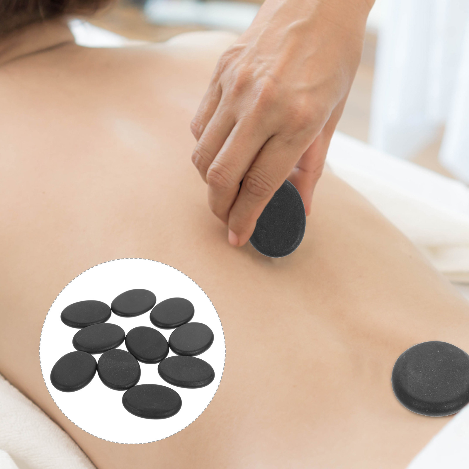 Foot Spa - 10 szt. Wulkaniczne kamienie termalne, naturalne