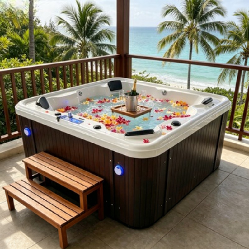 Akrylowa wanna z hydromasażem  – Hot Tub recenzja i cena